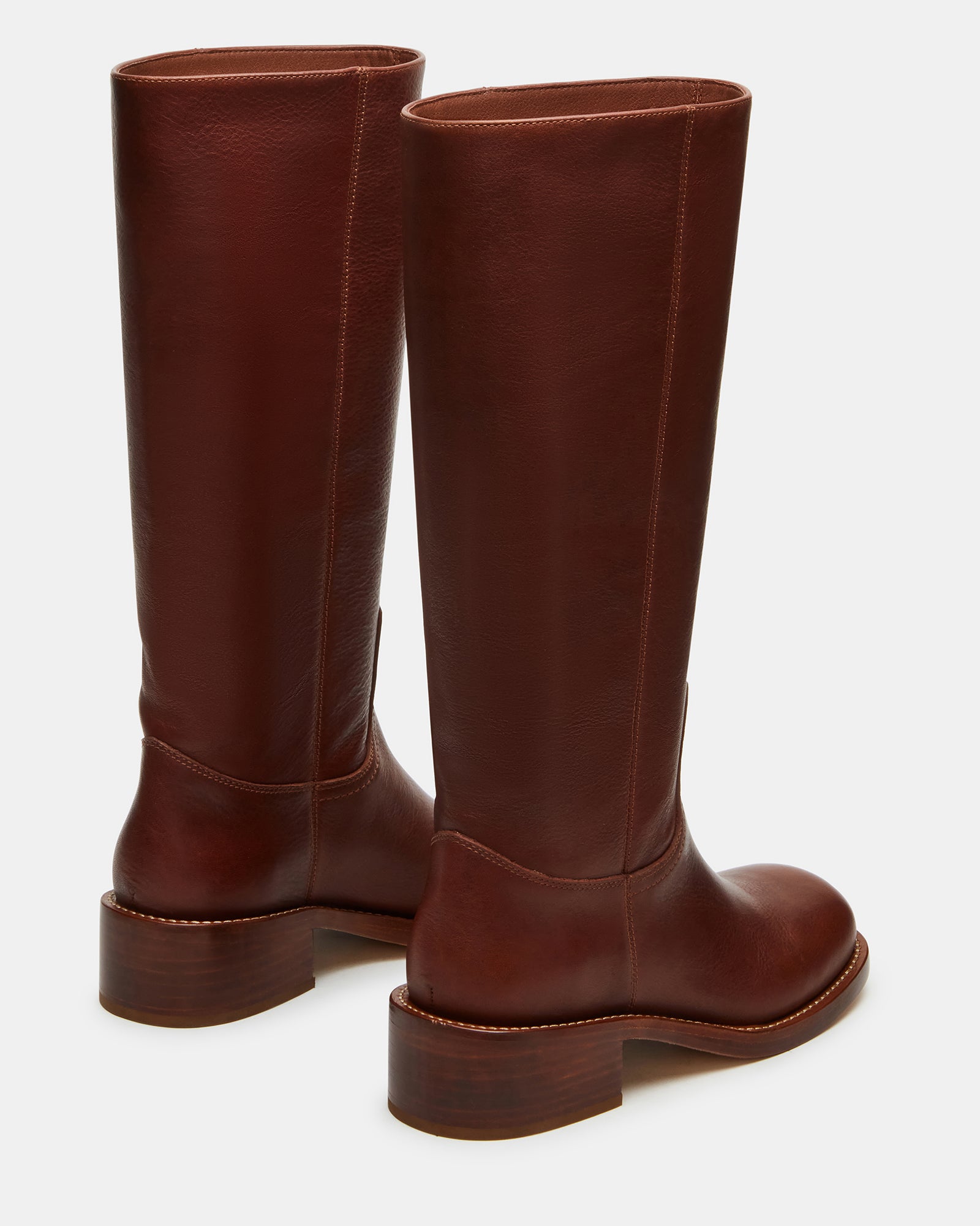 RIGGS RUST LEATHER WIDE CALF